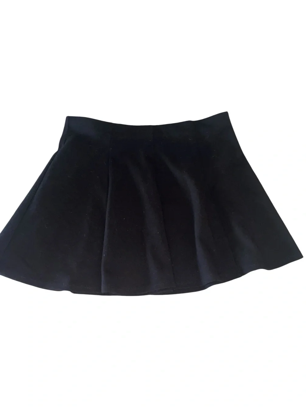 Forever 21 black skater skirt high-waisted flared Aline mini Skirt Goth Kawaii
